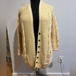 Cable Boyfriend Cardigan Sweater Size 3 Torrid